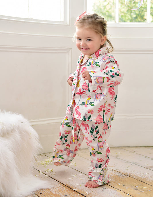 Sultan’s Garden Print Traditional Cotton Pyjamas