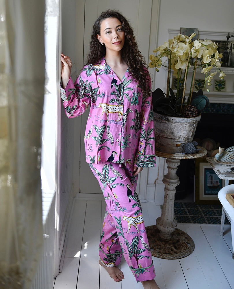 Pink Safari Print Pyjamas
