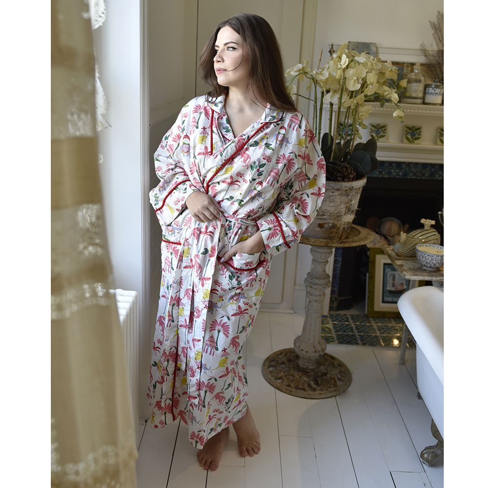 Sultan’s Garden Print Dressing Gown