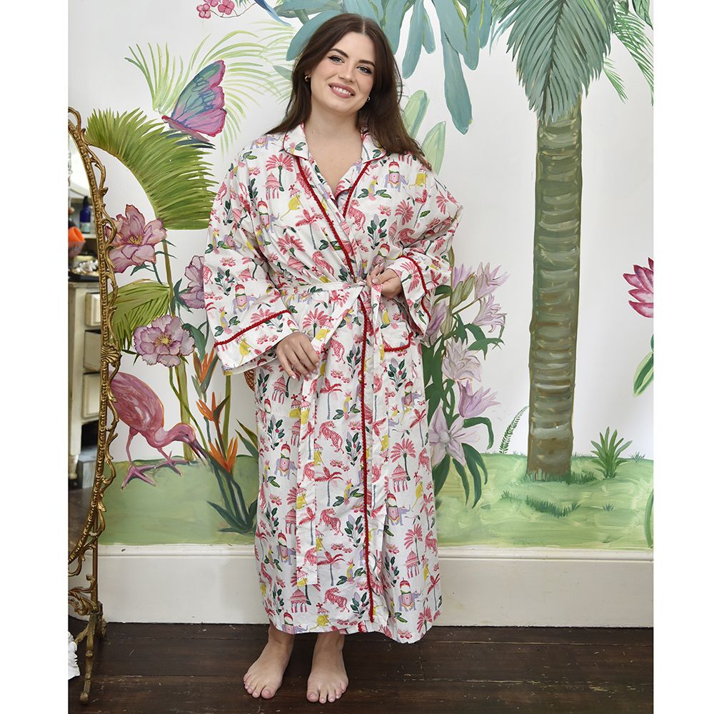 Sultan’s Garden Print Dressing Gown