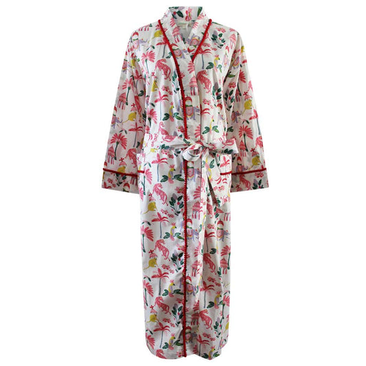 Sultan’s Garden Print Dressing Gown