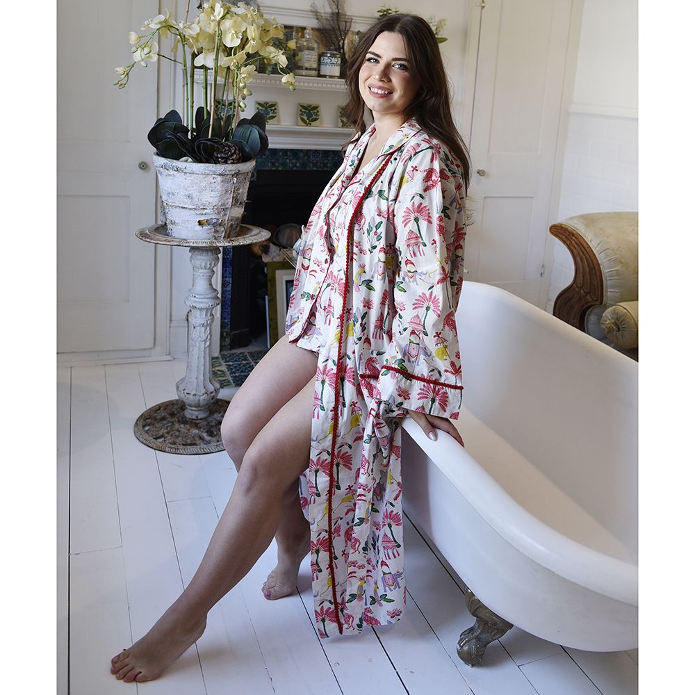 Sultan’s Garden Print Dressing Gown