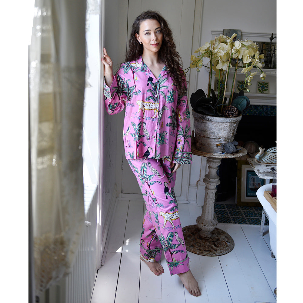 Pink Safari Print Pyjamas