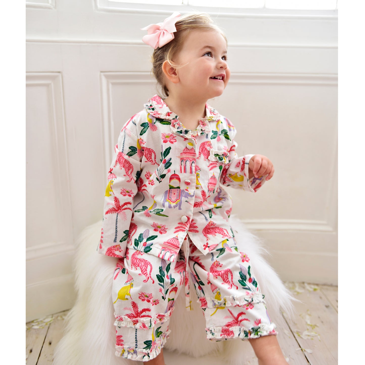 Sultan’s Garden Print Traditional Cotton Pyjamas