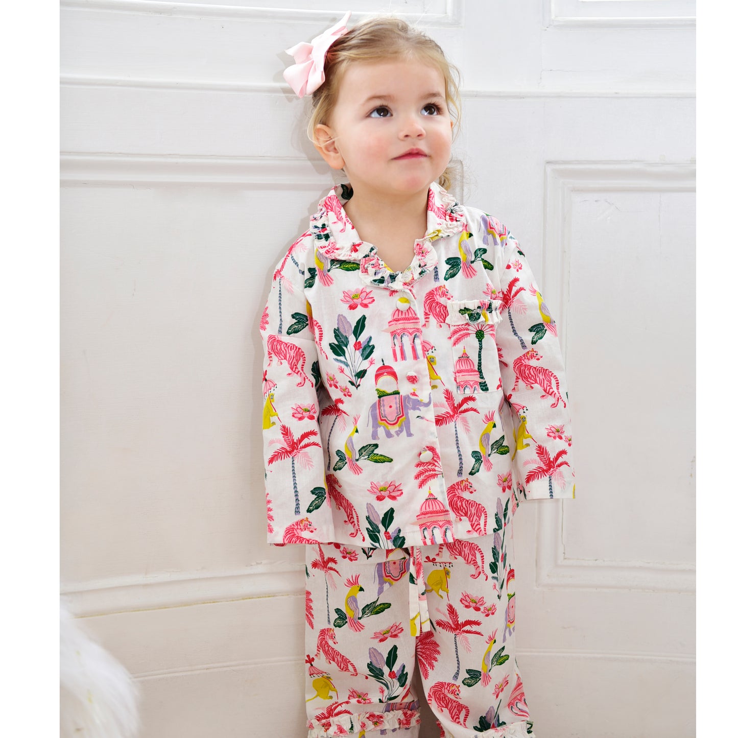 Sultan’s Garden Print Traditional Cotton Pyjamas