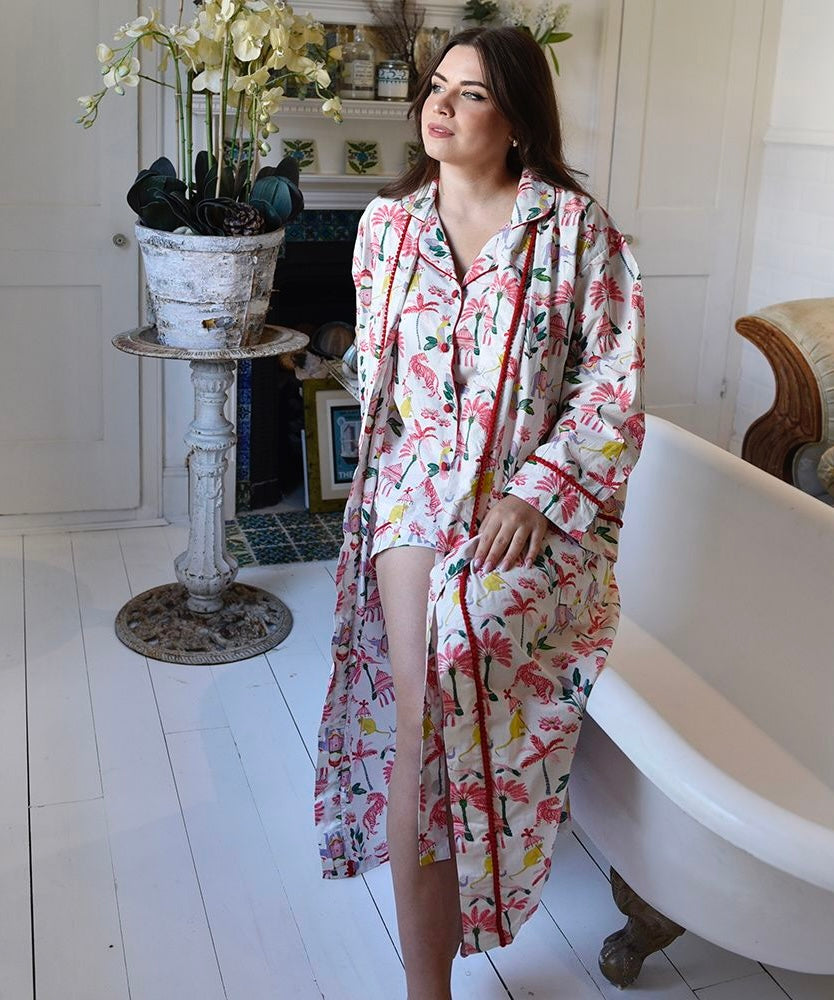 Sultan’s Garden Print Dressing Gown